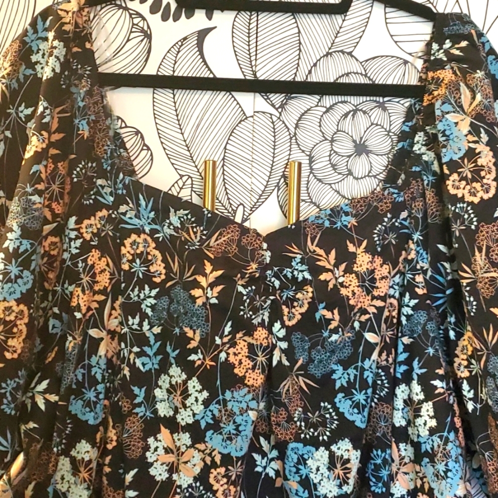A.N.A FLORAL DRESS (NWT) - Picture 2 of 3